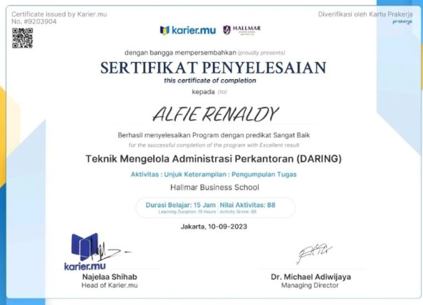 Teknik Pengelolaan Administrasi