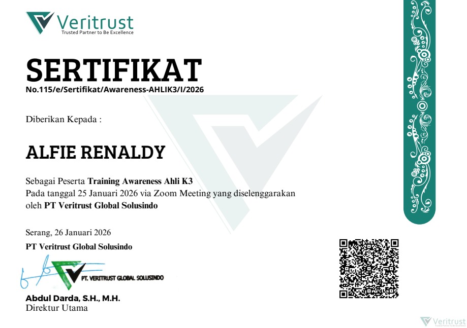 Training Awareness Ahli K3